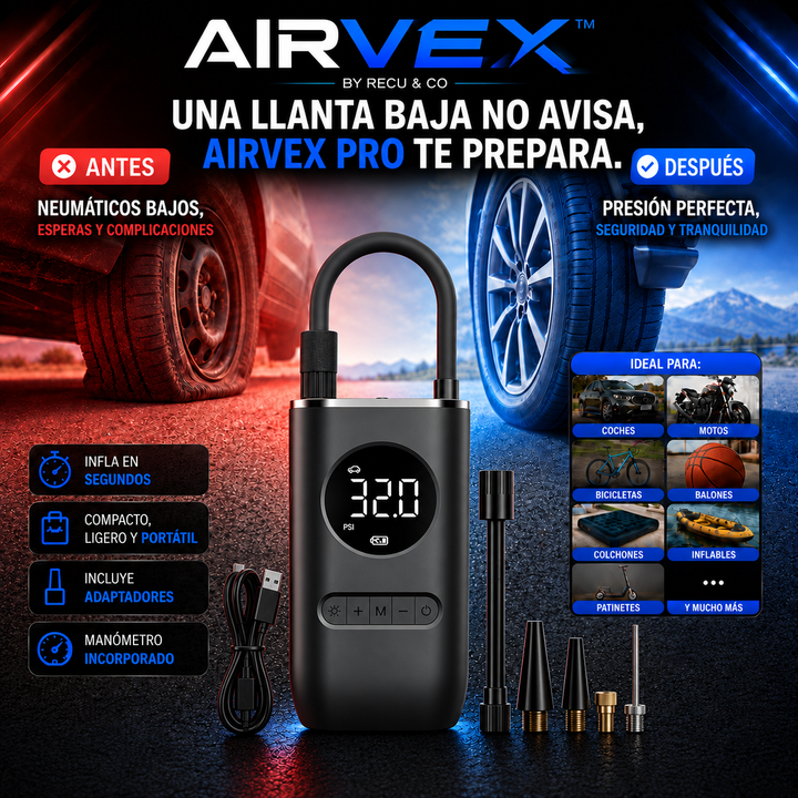 Compresor De Aire Inalámbrico Digital